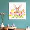 Lumaprints April Flowers and Bunny I Canvas Giclée Art